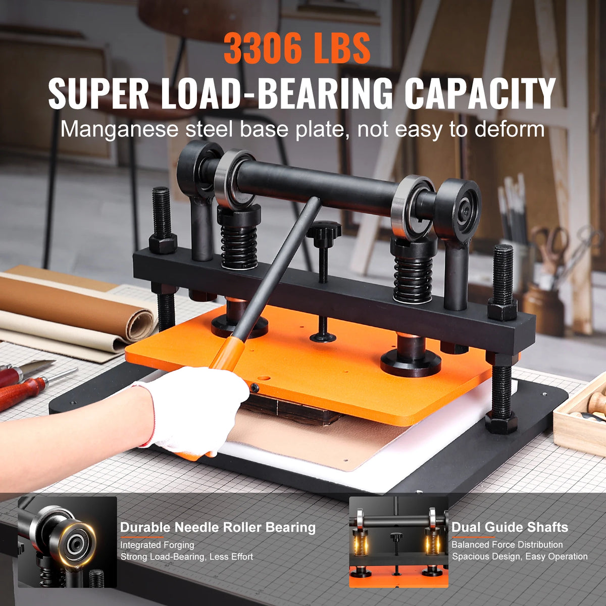 SucceBuy Manual Leather Die Cutting and Embossing Machine