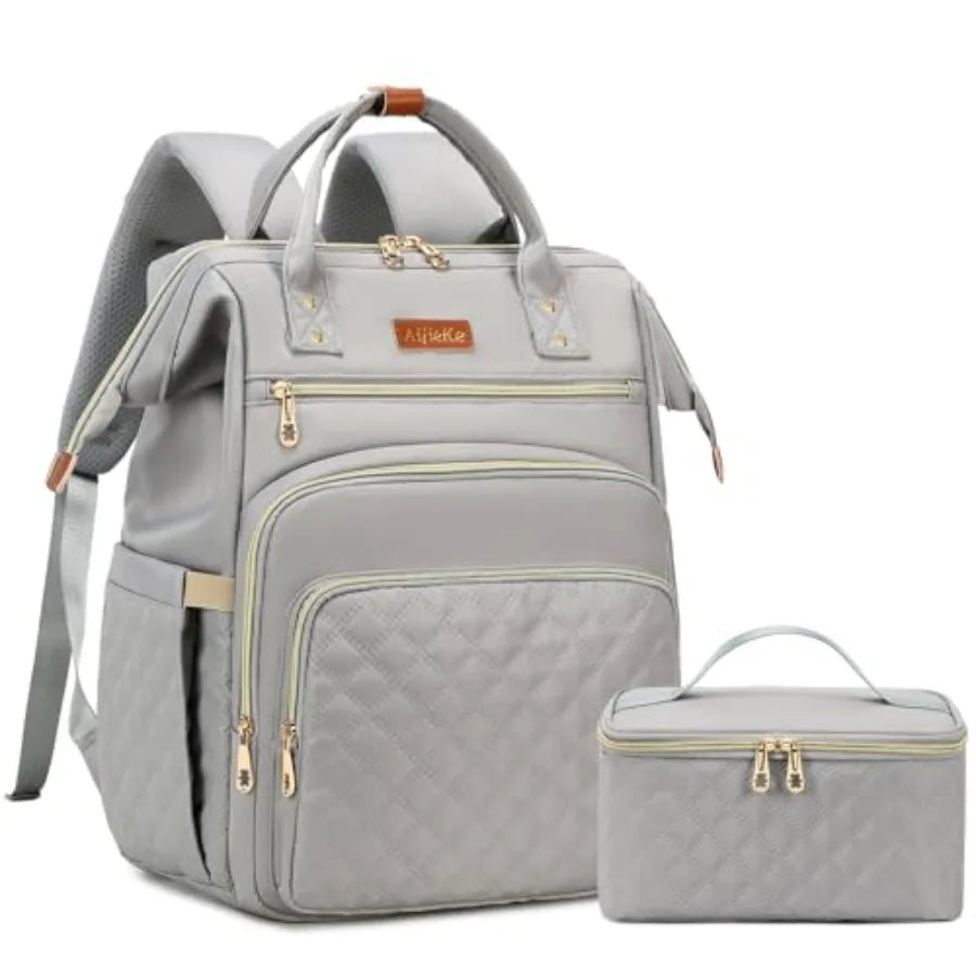 Lunch Backpack With Insulated Cooler And Laptop Compartment