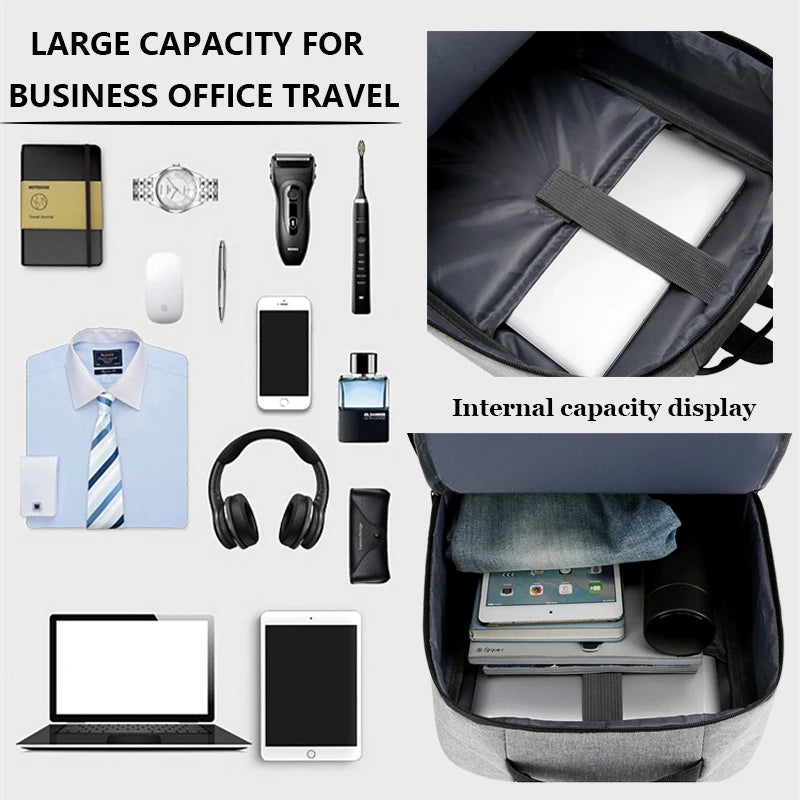 Waterproof Laptop Backpack USB Charging Unisex Large Capacity Daypack