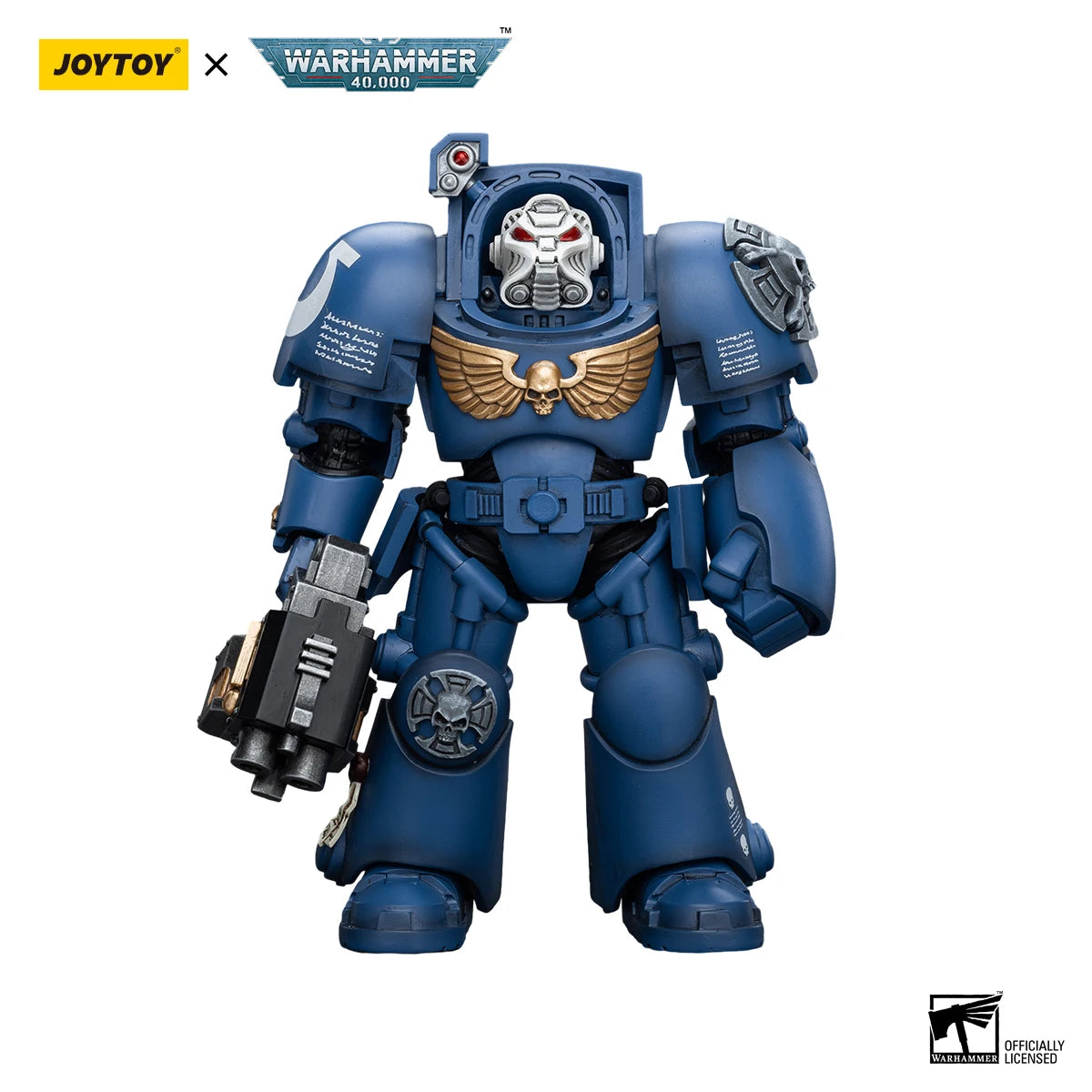[IN STOCK]JOYTOY Warhammer 40K 1/18 Action Figure Ultramarines Terminator Squad Terminator with Storm Bolter Model