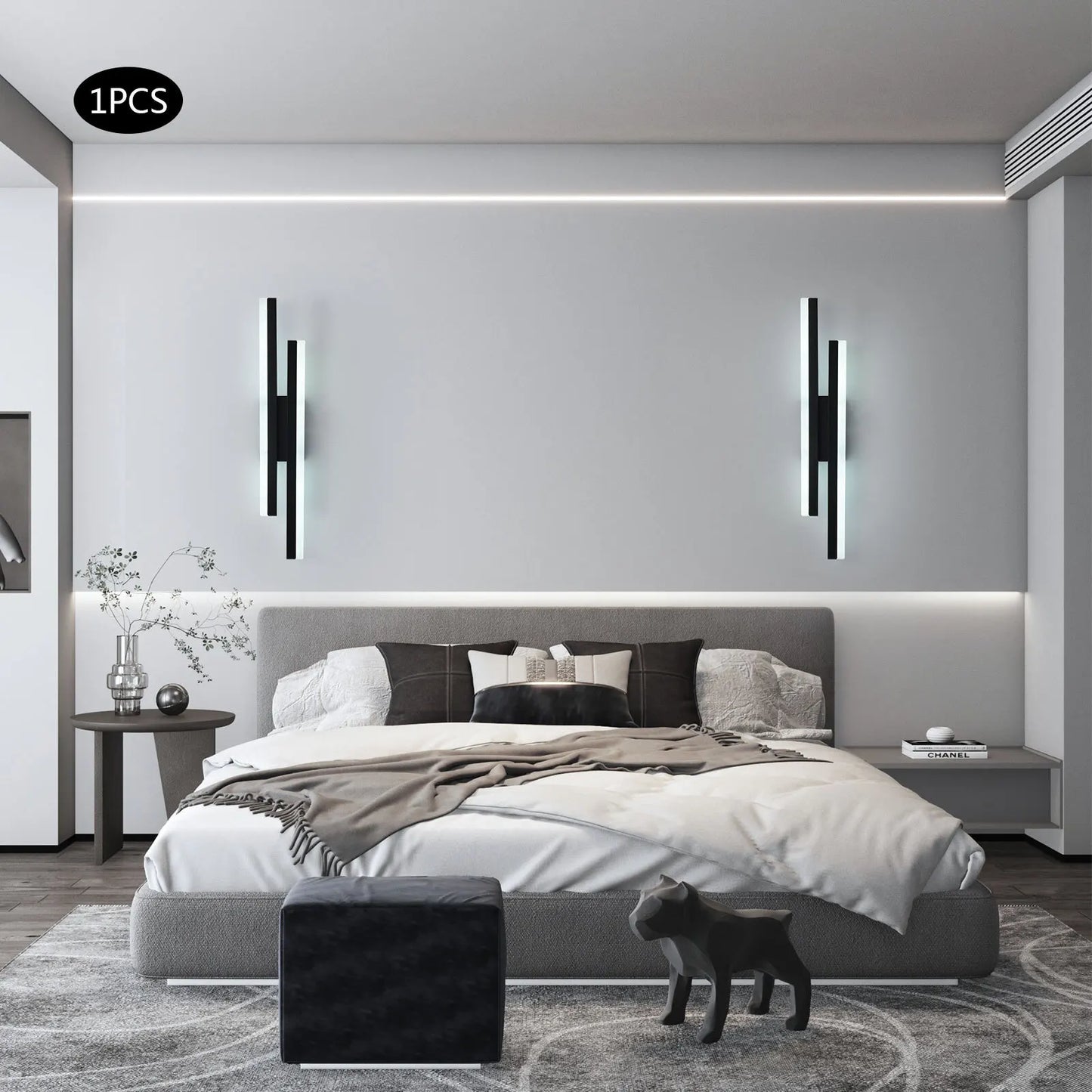 Set the Perfect Mood! 10W Dimmable LED Wall Sconce with Adjustable Color Temperature, Ideal for Living Room & Bedroom Lighting