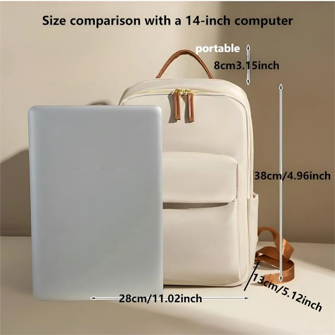 Unisex Large Capacity Laptop Backpack With Multiple Compartments