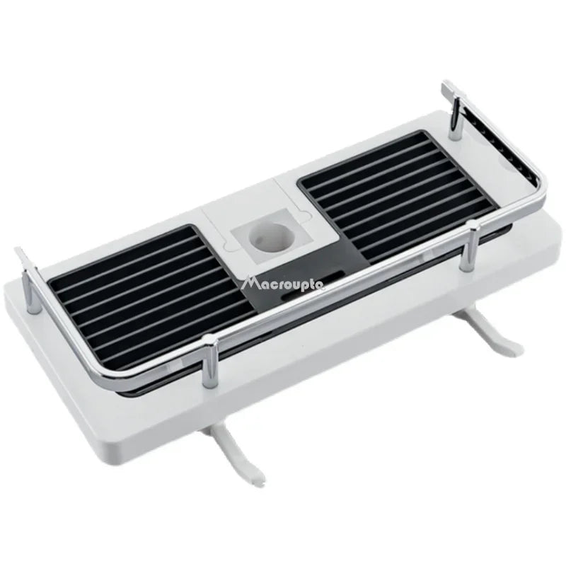 Wall Mounted Shower Storage Rack Organizer No Drill With Shelves