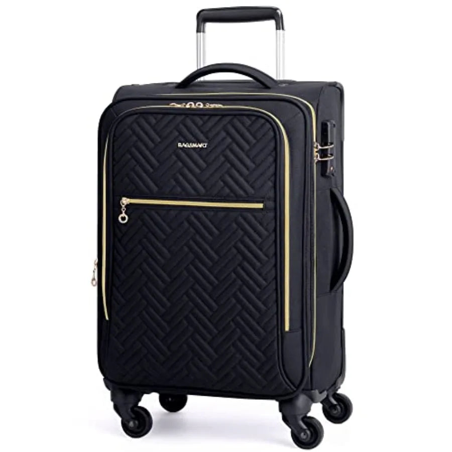 Carry On Luggage 20 Inch, Softside Expandable Suitcase with Spinner Wheels, Luggage 22x14x9 Airline Approved Rolling Lightweigh