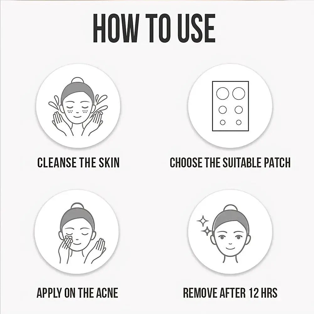 Hydrocolloid Acne Patches 360Pcs Invisible Spots Concealer Sticker