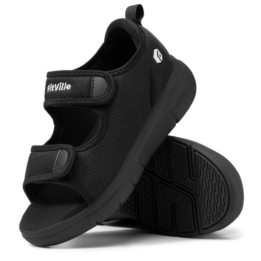 Fitville Mens Plantar Fasciitis Sandals Lightweight Breathable Comfort