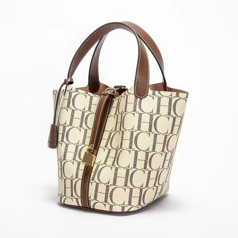 CHCH Large Capacity Daily Commuter Crossbody Bag Letter Print Design Women
