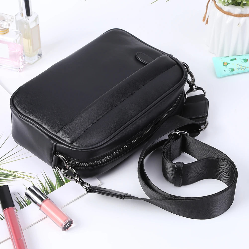 APWIKOGER Leather Fashion Crossbody Bag For Men Casual Business Sling