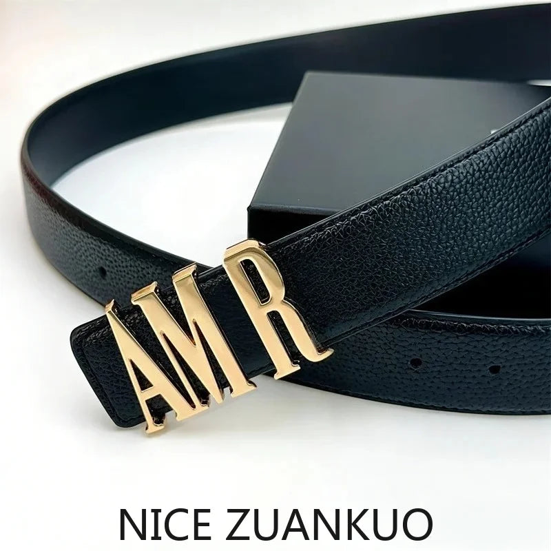 Men's Genuine Leather Belt, A Stylish and Luxurious Brand American Men's Belt, Suitable for Both Business Suits and Fashionable Jeans, and Can Also Be Used As A Leather Belt for Casual Pants. The Style Is Unique and Fashionab