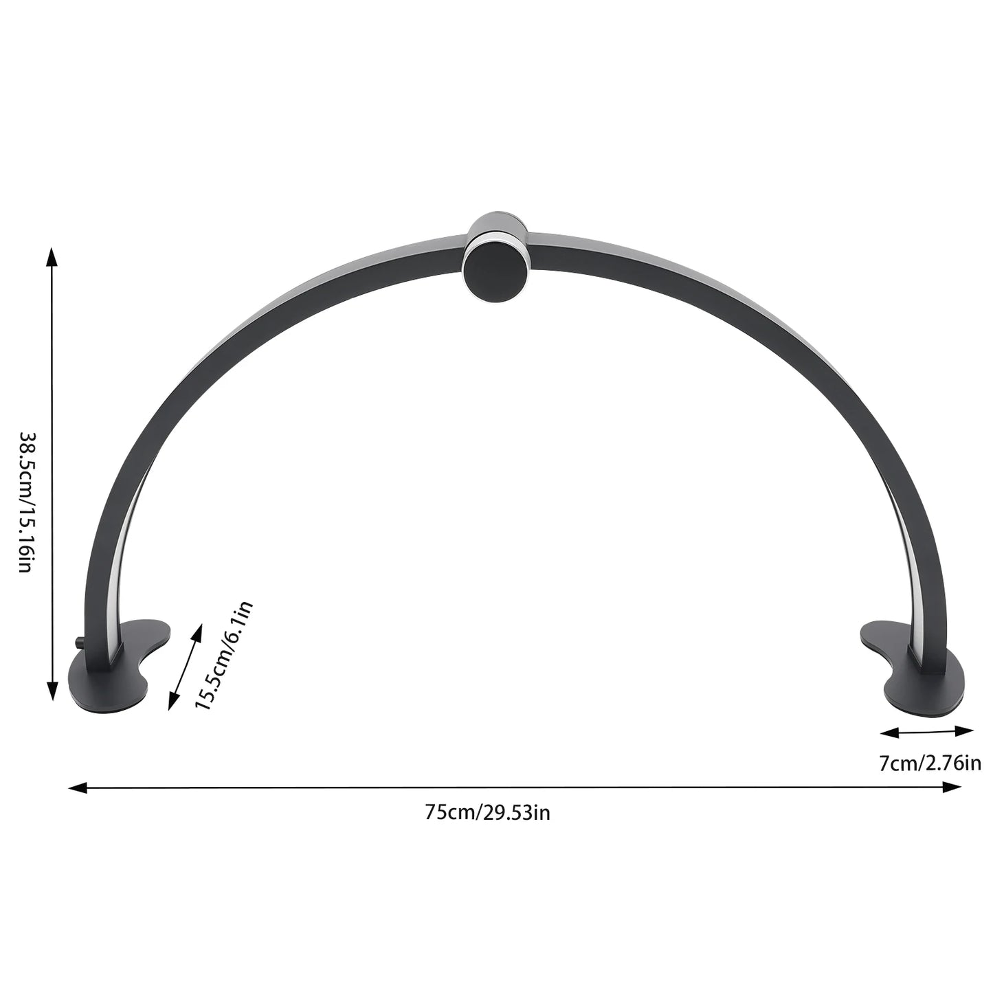 LED Half Moon Lamp With Adjustable Brightness 3000K To 6000K