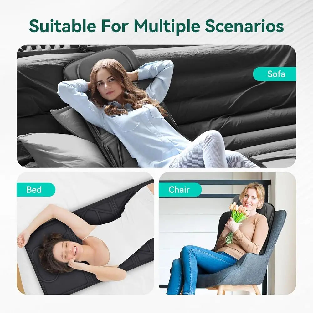 Full Body Vibration Massage Mat With 10 Motors And Heating