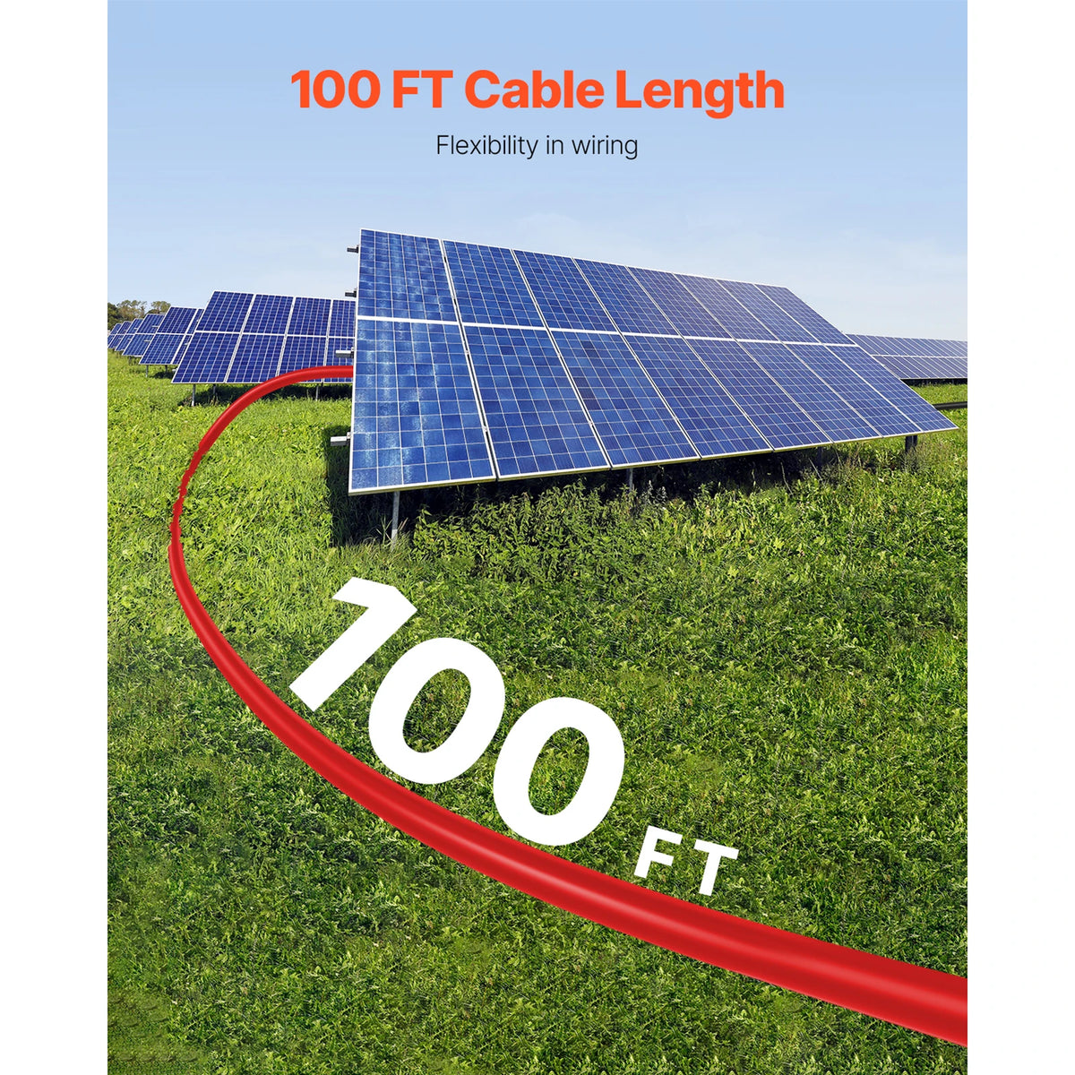 SucceBuy Waterproof Solar Panel Extension Cable For RV And Home