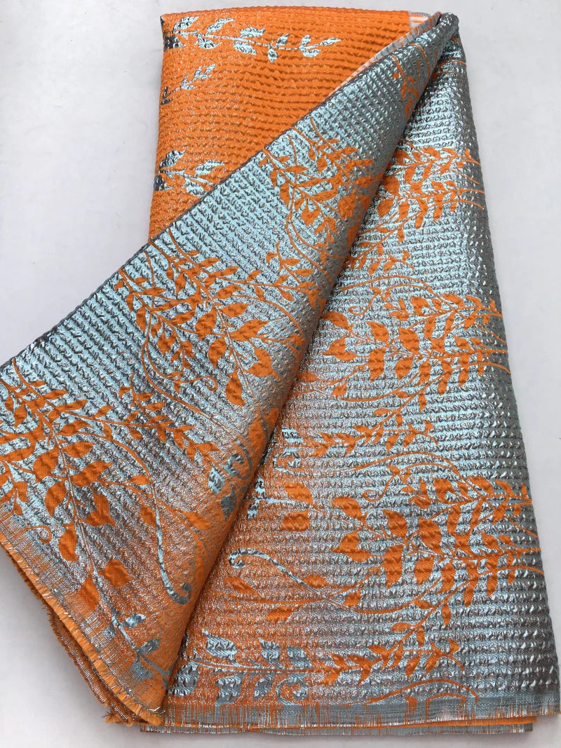 High Quality Nigerian Damask Brocade Lace Fabric For Bride