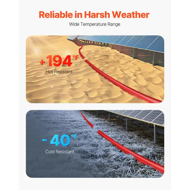 SucceBuy Waterproof Solar Panel Extension Cable For RV And Home