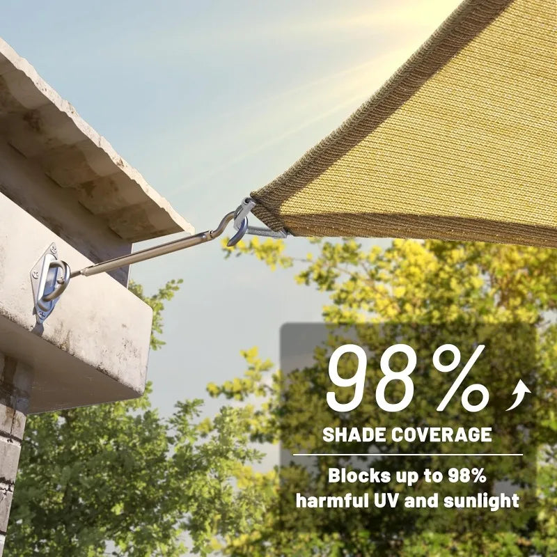 ColourTree Heavy Duty Shade Sail Pro Ring Rectangle