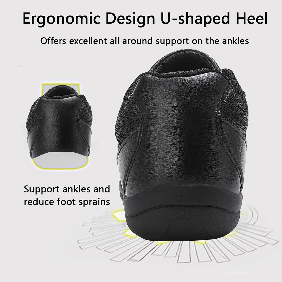 New Cheerleading Shoes Children's Dance Shoes Competitive Aerobics Shoes Fitness Shoes Women's White Jazz Sports Shoes 2105