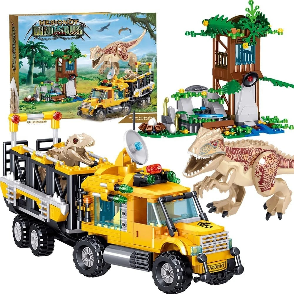 Dinosaurs Building Blocks Set, Dinosaur Toys ,Dinosaur Park World, Birthday Gifts for Boys and Girls (546 Pcs)