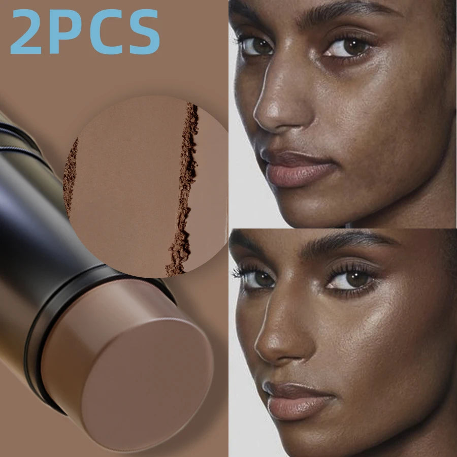 2pcs Face Foudation Concealer Stick Long Lasting Dark Circles Corrector Contour Concearler Pen Korean Makeup for Women Face Cosmetic