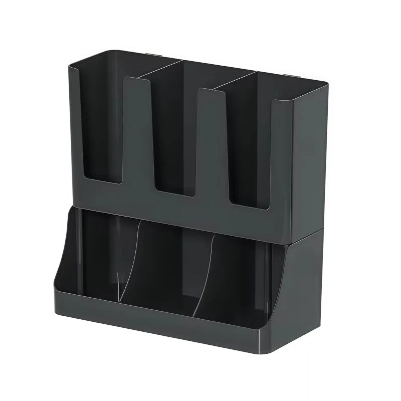 Coffee Station Organizer For Countertop And Wall Mounted Coffee Bar