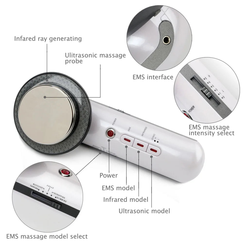 Moajaza Ultrasonic Cavitation EMS Slimming Massager For Fat Reduction
