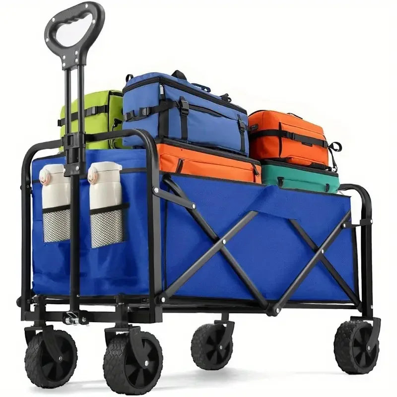 Heavy Duty Foldable Wagon Cart With All Terrain Wheels