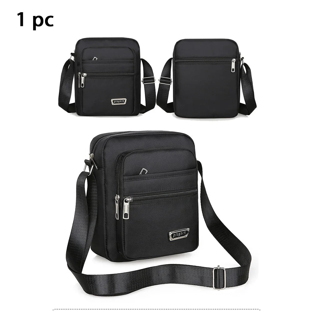 Men's Casual Crossbody Messenger Shoulder Bag With Phone Pocket