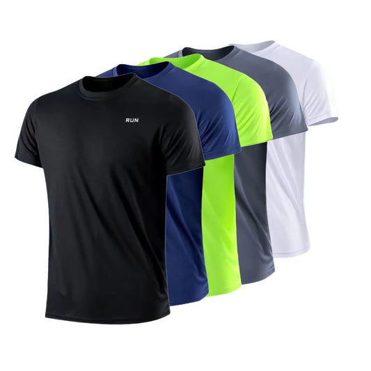 GenDaway Mens Quick Dry Short Sleeve Gym T Shirt Top