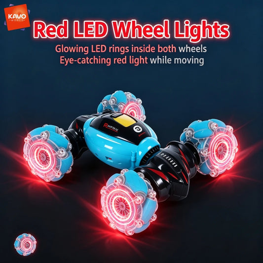 360 Degree Stunt Car with Omni Wheels and LED Lights