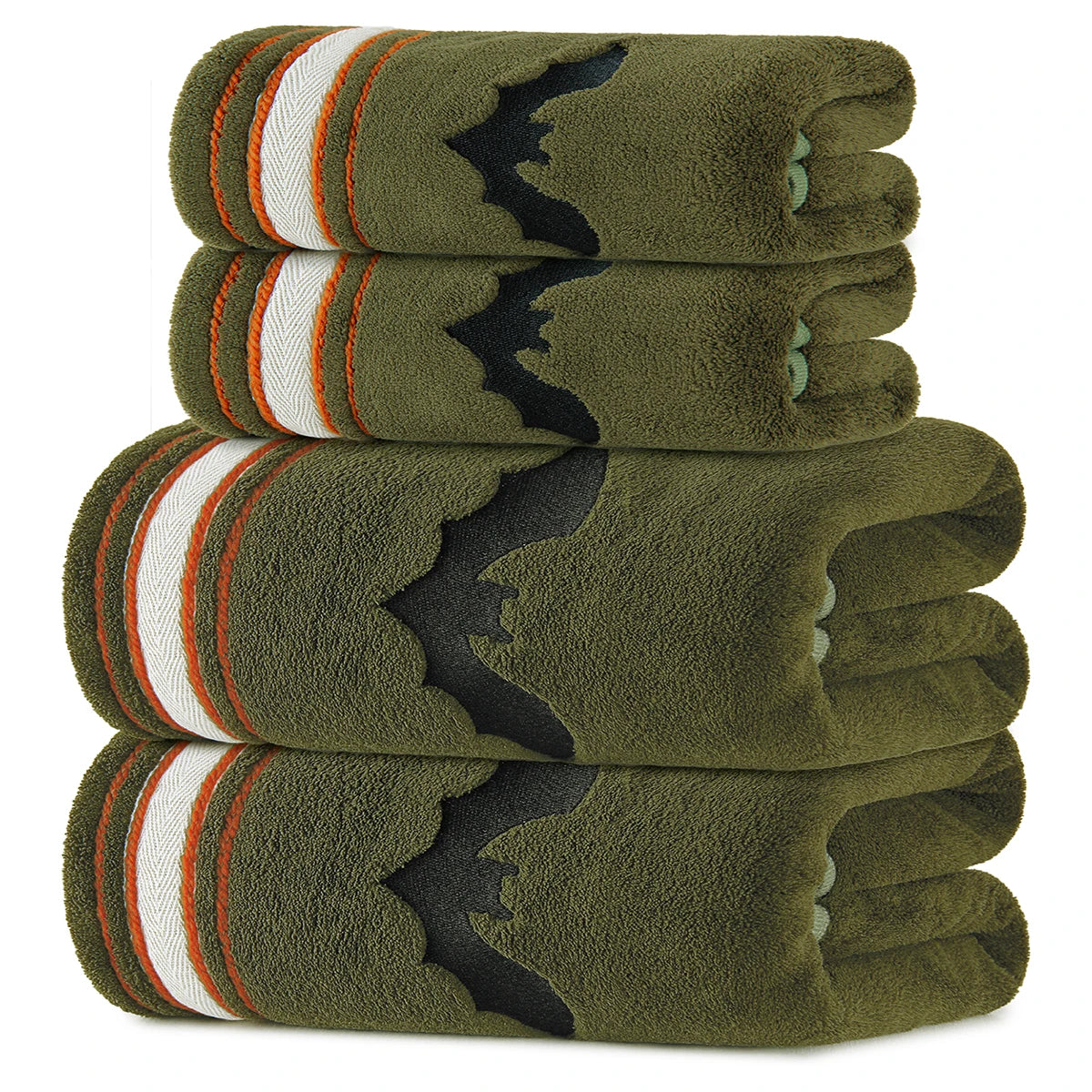 4‑Piece Towel Set, 2 Bath Towels + 2 Hand Towels , Soft & Comfortable, High Water Absorbency, Bathroom Towels