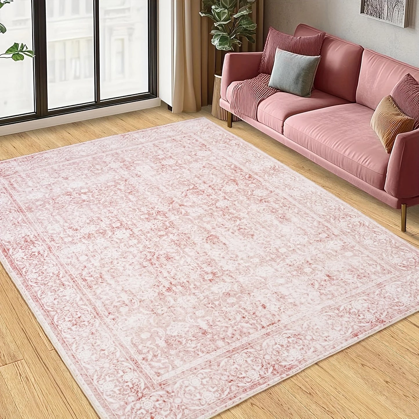 Gnizama Floral Modern Area Rug for Living Room and Bedroom