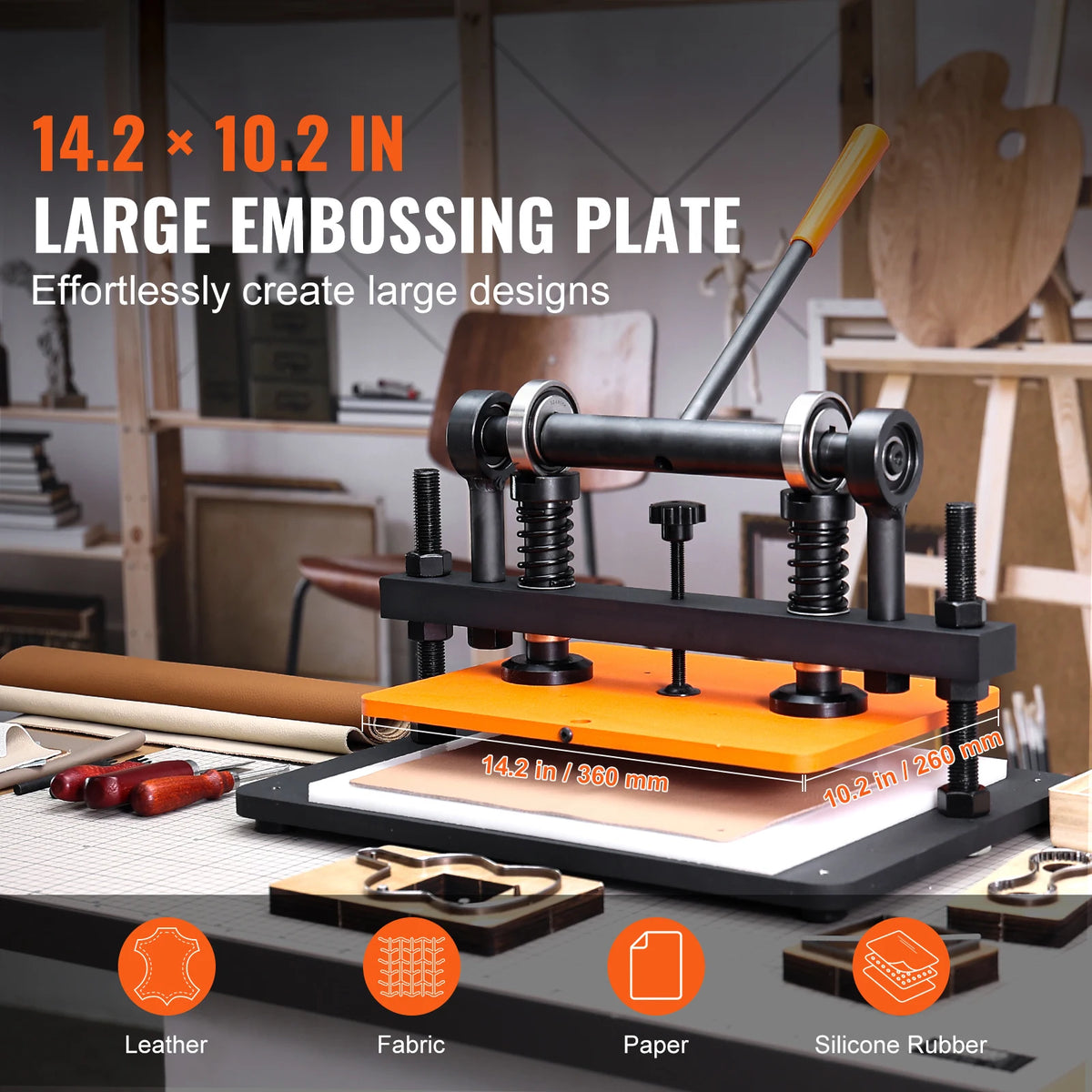 SucceBuy Manual Leather Die Cutting and Embossing Machine