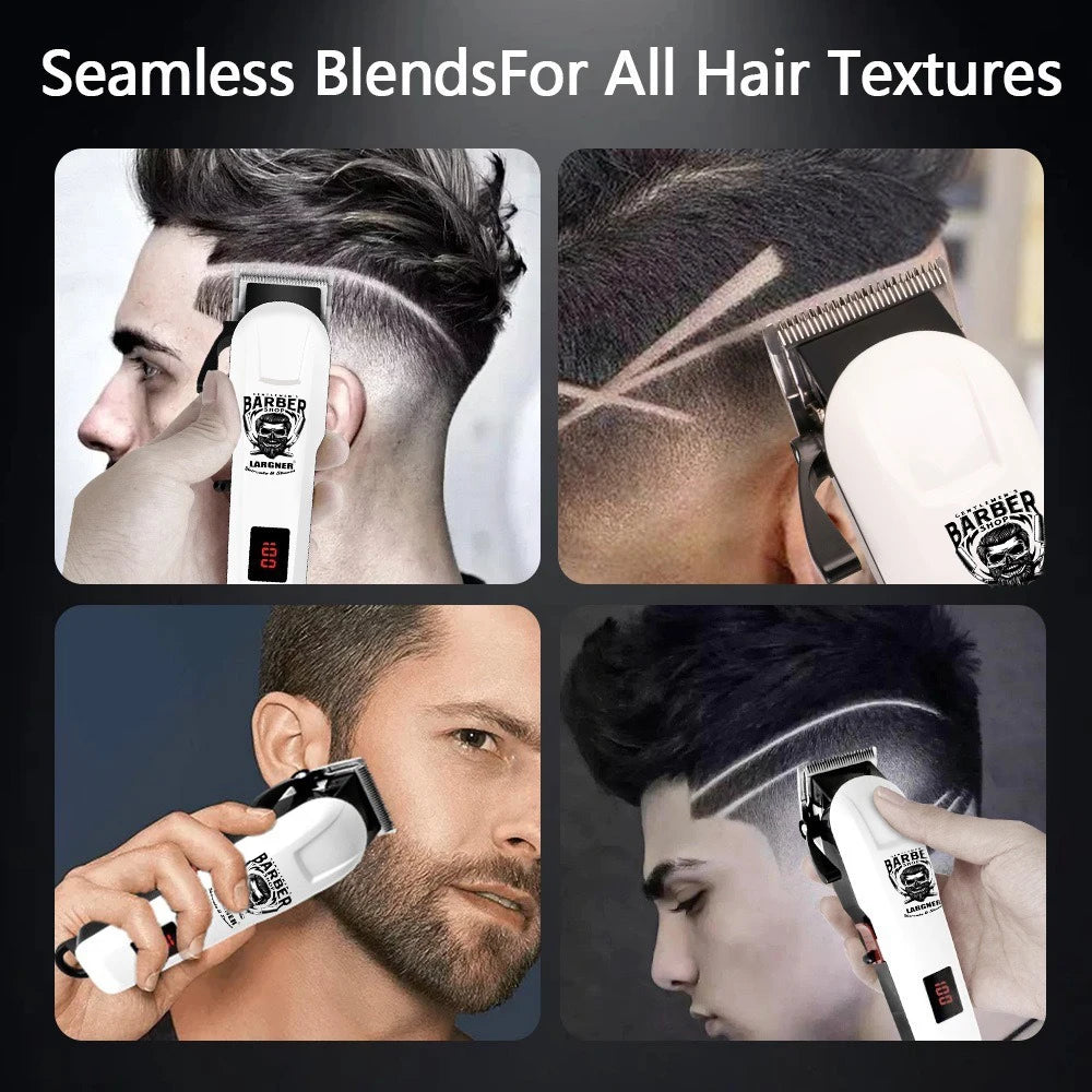 Largner Hair Clipper And Shaver With Ceramic T Blade And 8 Guide Combs