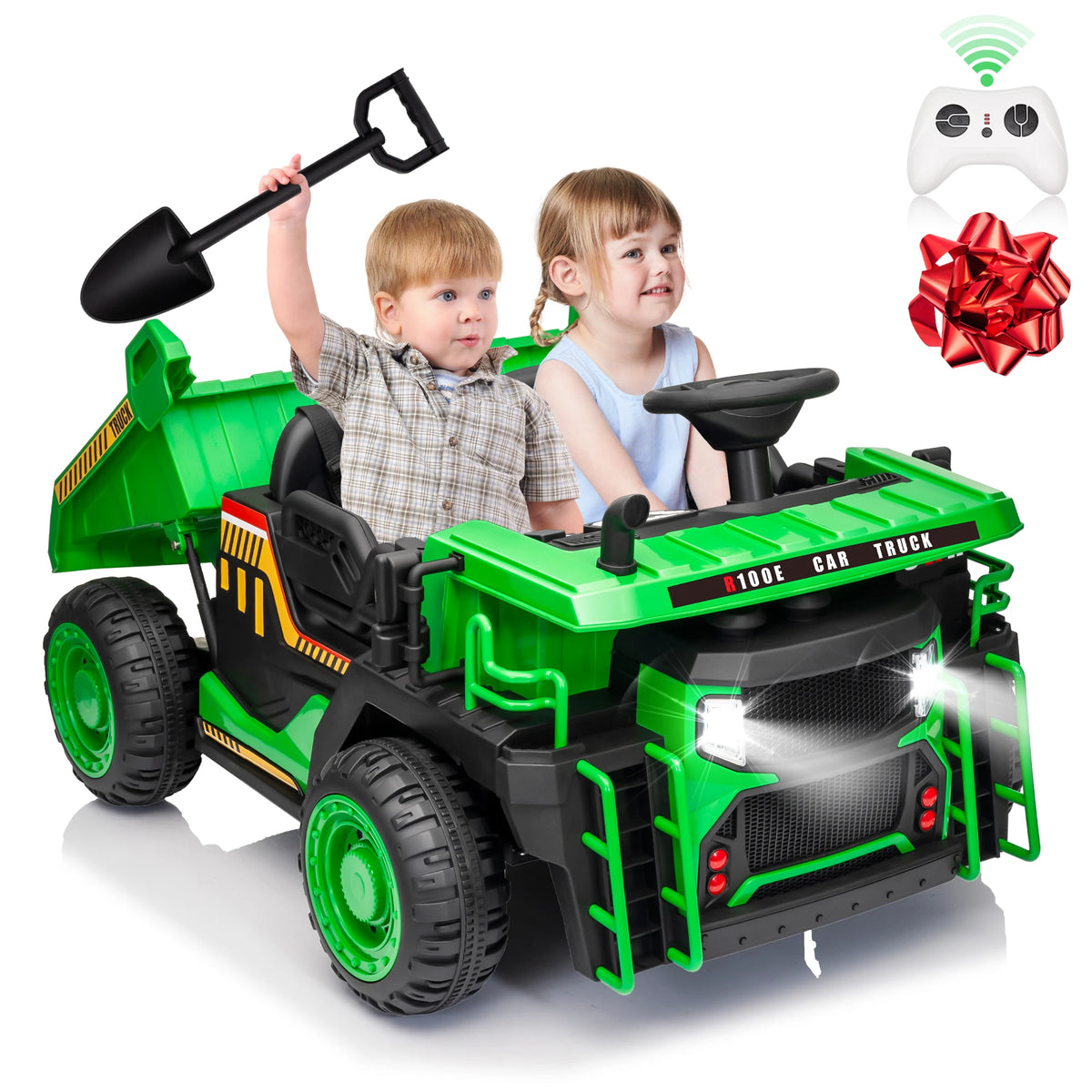 JOYRACER 24V Electric Ride On Dump Truck with Remote Control