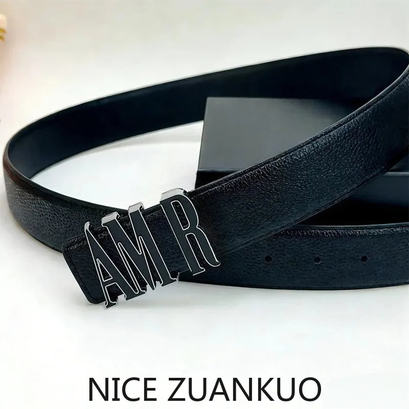 Men's Genuine Leather Belt, A Stylish and Luxurious Brand American Men's Belt, Suitable for Both Business Suits and Fashionable Jeans, and Can Also Be Used As A Leather Belt for Casual Pants. The Style Is Unique and Fashionab