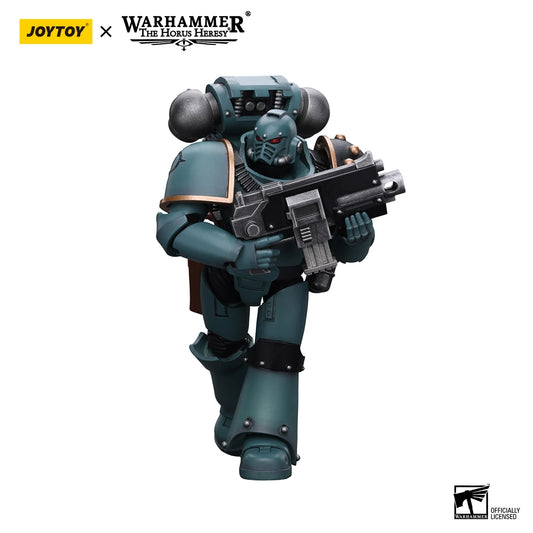 JOYTOY Warhammer 40K 1/18 Action Figure Sons of Horus MKIV Tactical Squad Legionary with Bolter Model