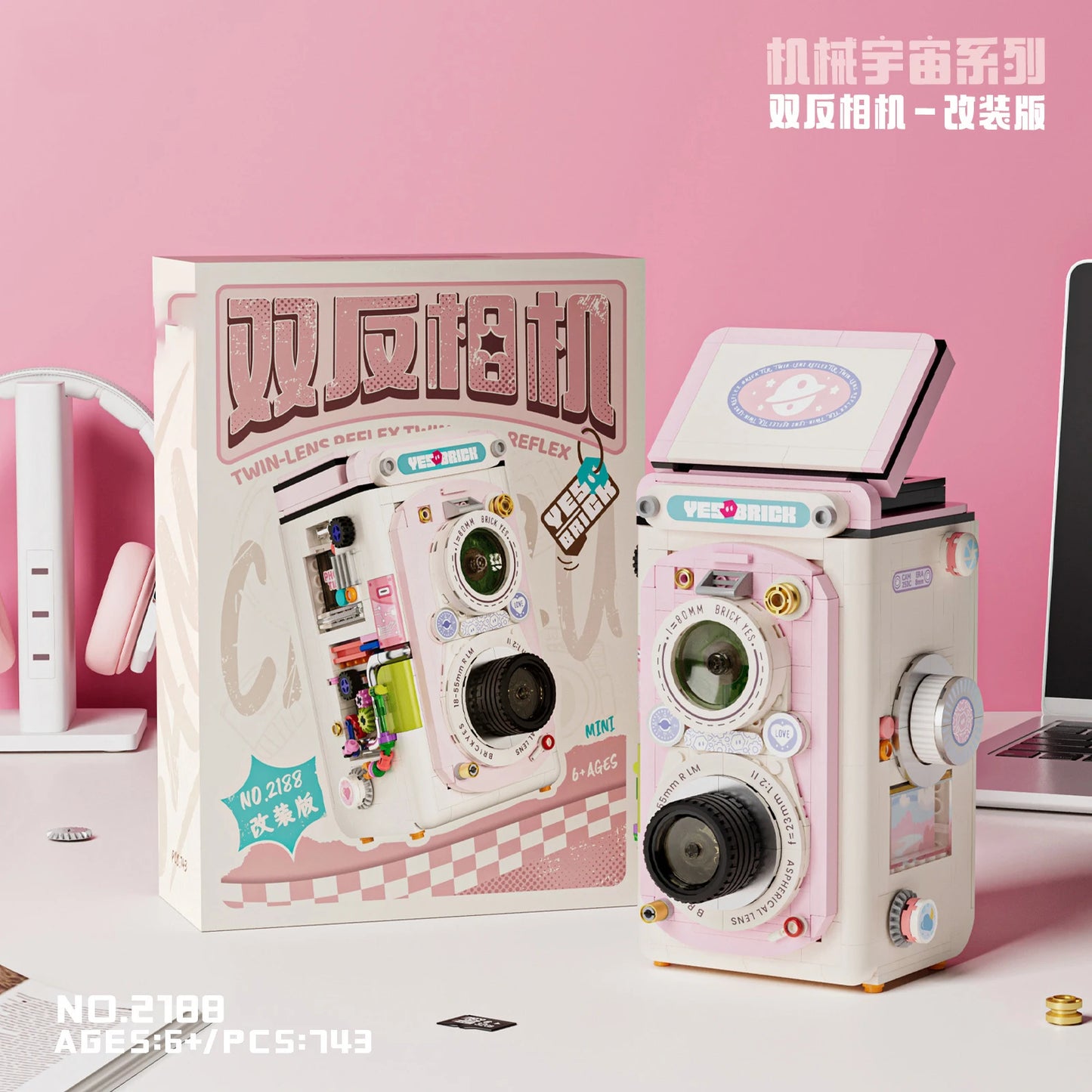 Camera Micro Building Block Constructor Set Cameras Assembly Bricks Home Decoration Toy for Children 6 To 12 Year Girl Sets Gift