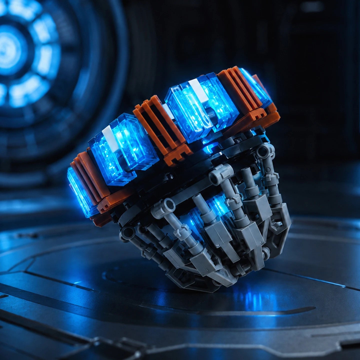 Superhero Building Block Set Ark Reactor Toy For Child's Birthday, Halloween, and Christmas gift