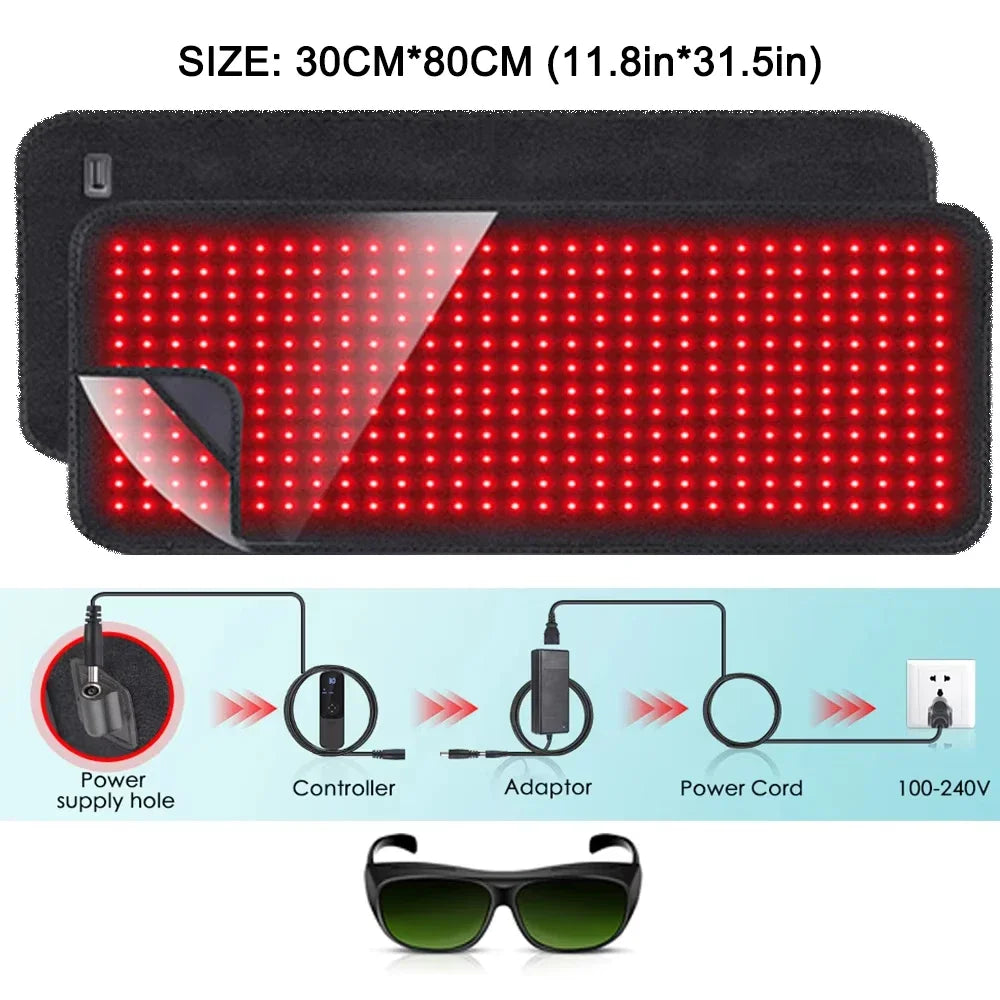 Astarexin Red Light Therapy Infrared Heating Pad For Body And Back Pain Relief
