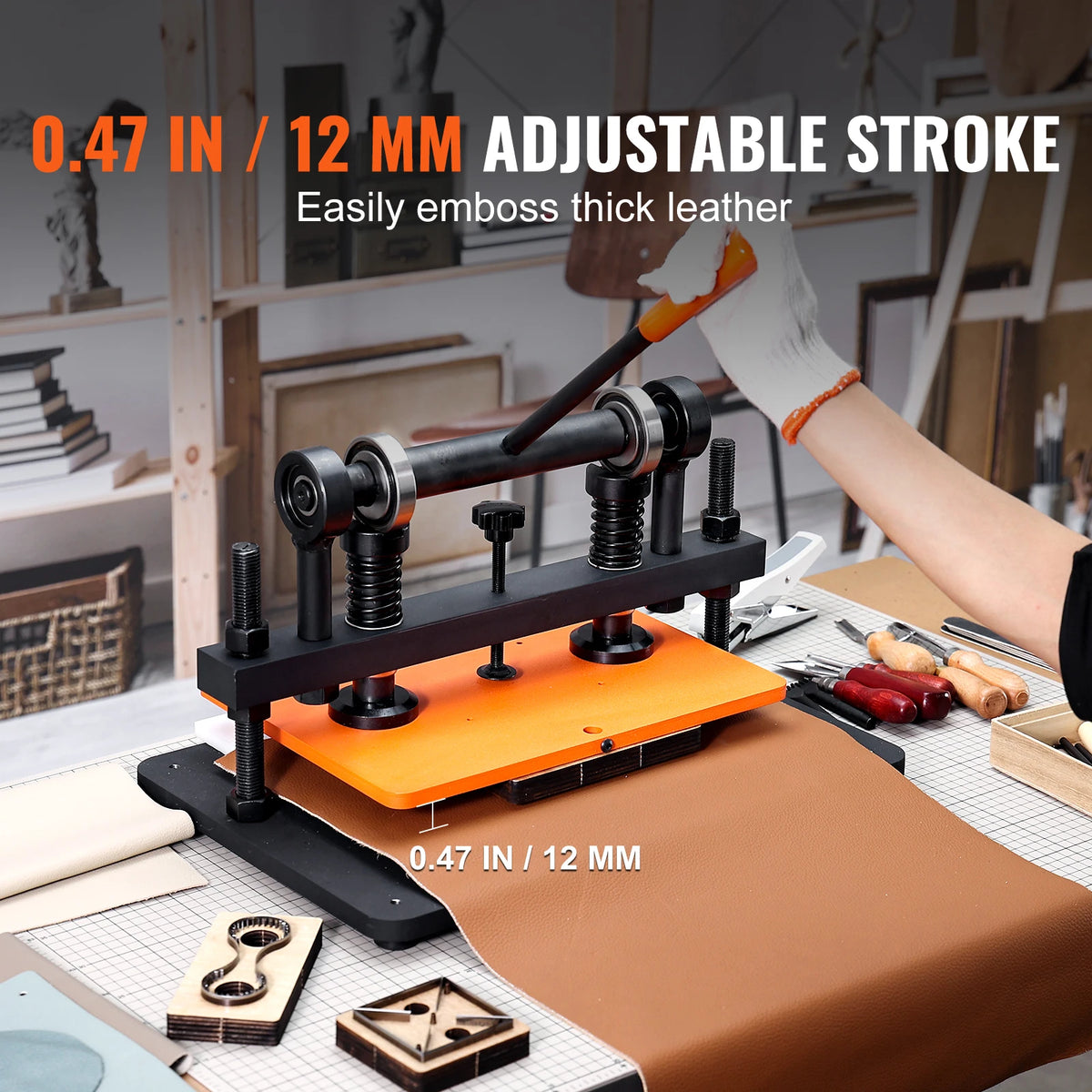 SucceBuy Manual Leather Die Cutting and Embossing Machine