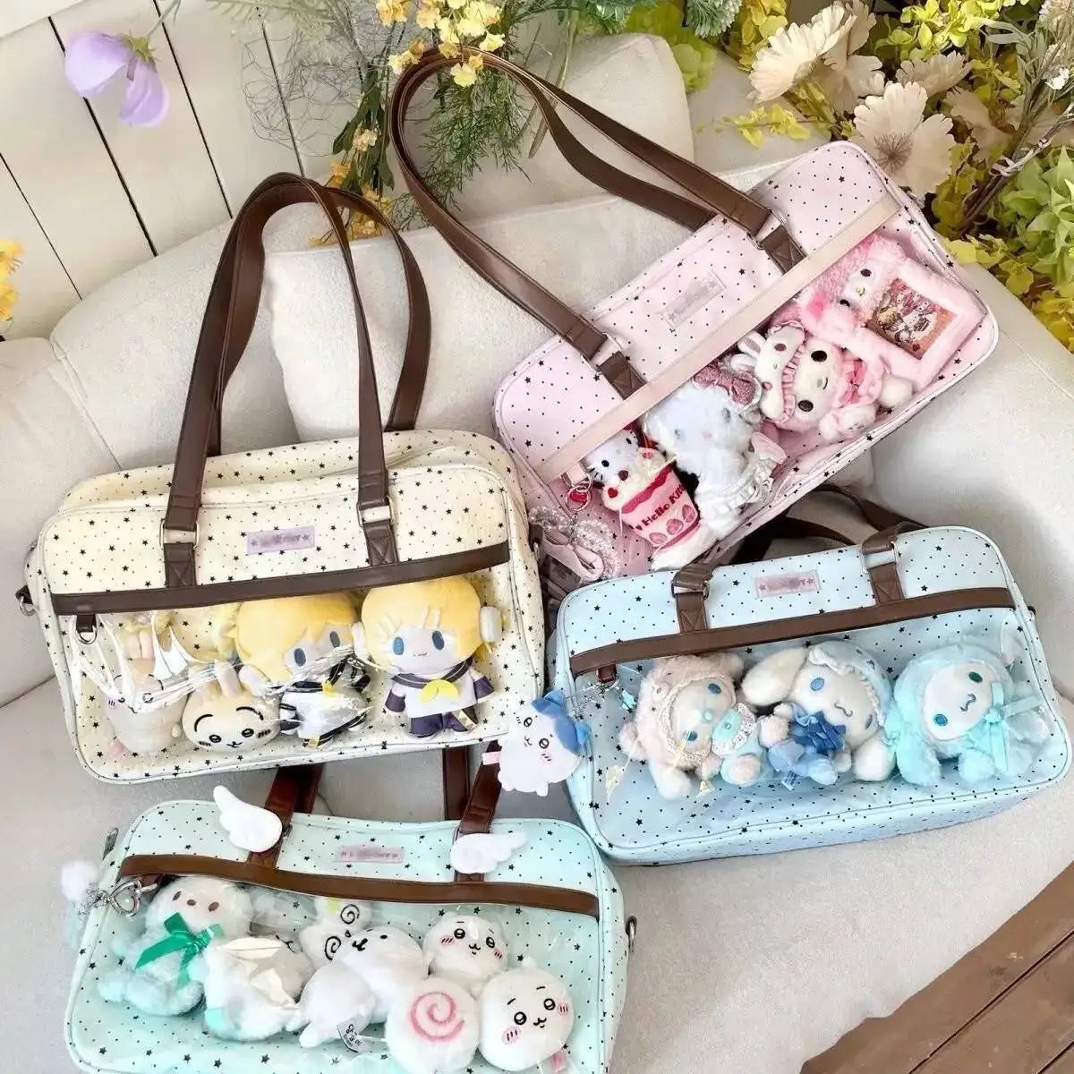 Ita Bag Lace Large Capacity Transparent Shoulder Bag Lolita Fashion