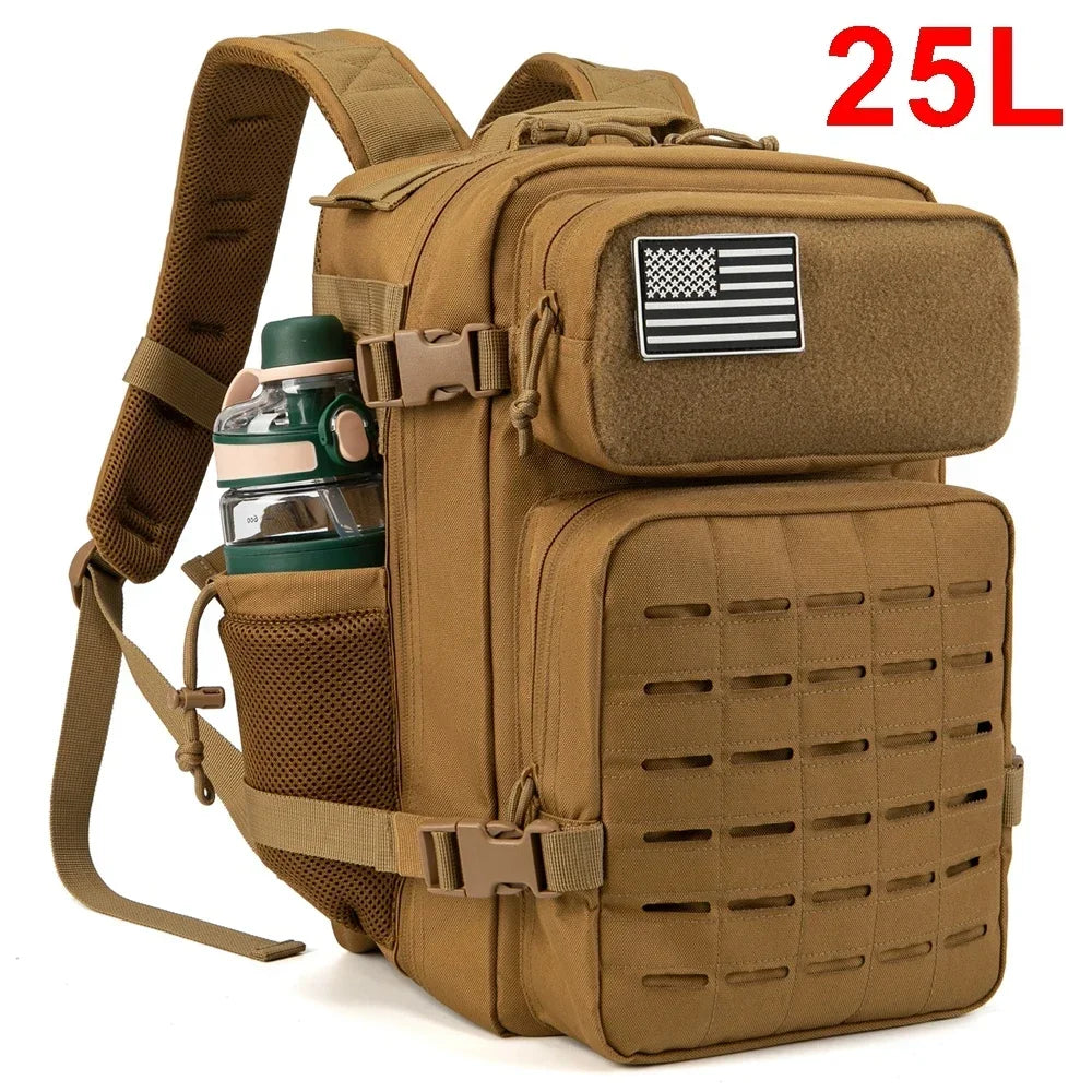 ReFire Gear Tactical Backpack For Outdoors With Water Bottle Holder