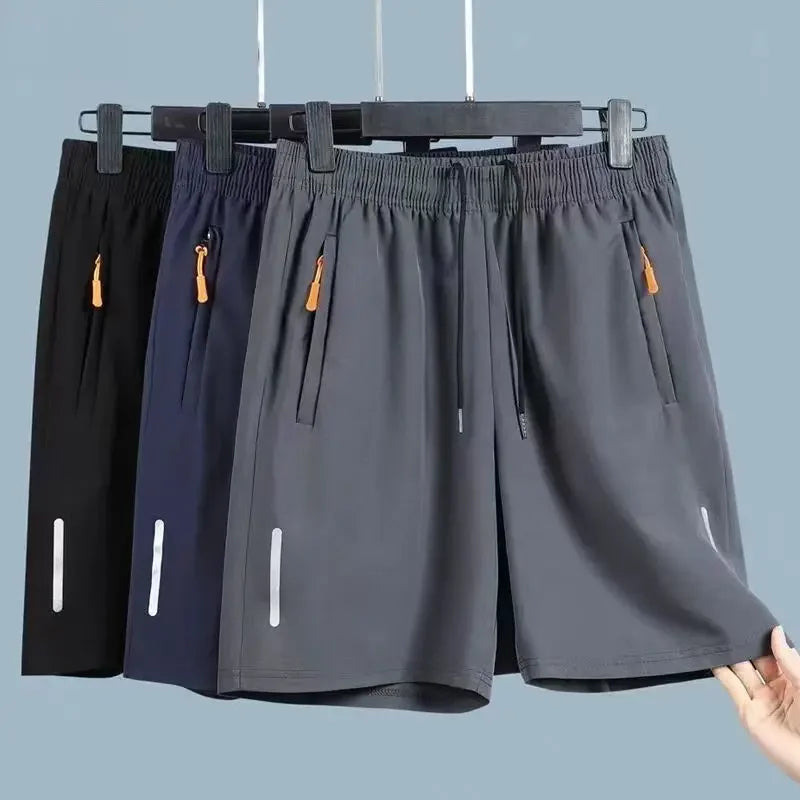 Summer Ice Silk Quick Dry Women Fitness Running Shorts