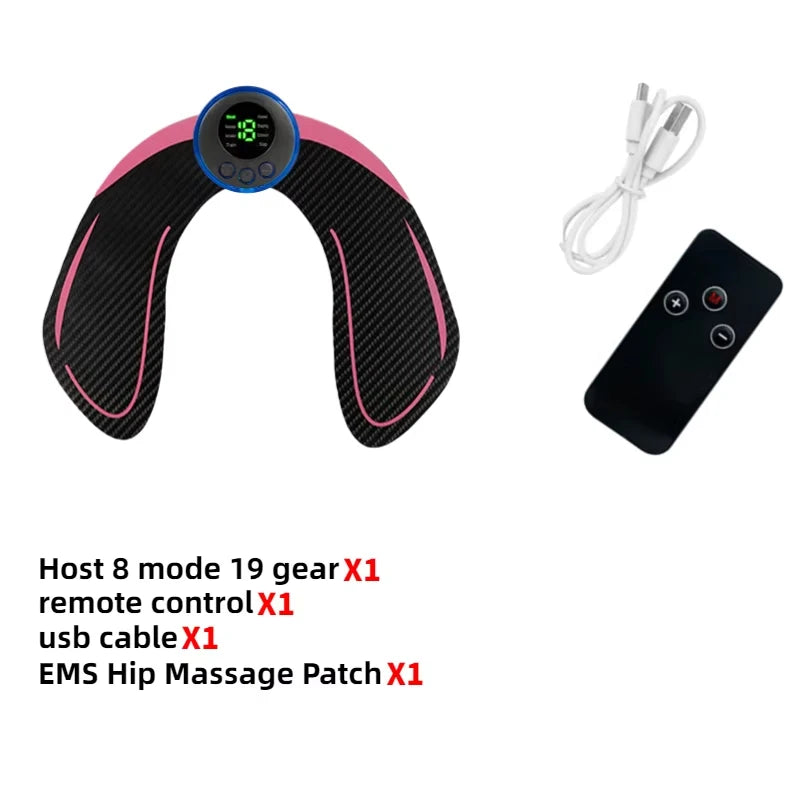 Electric Muscle Stimulator EMS Wireless Buttocks Hip Trainer Abdominal Abs