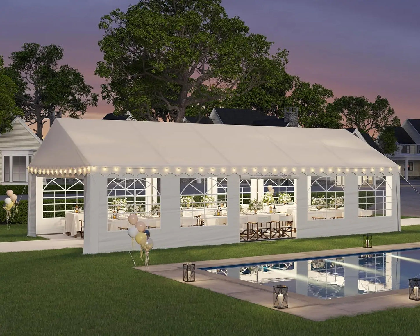 Heavy Duty Party Tent With Sidewalls For Outdoor Events