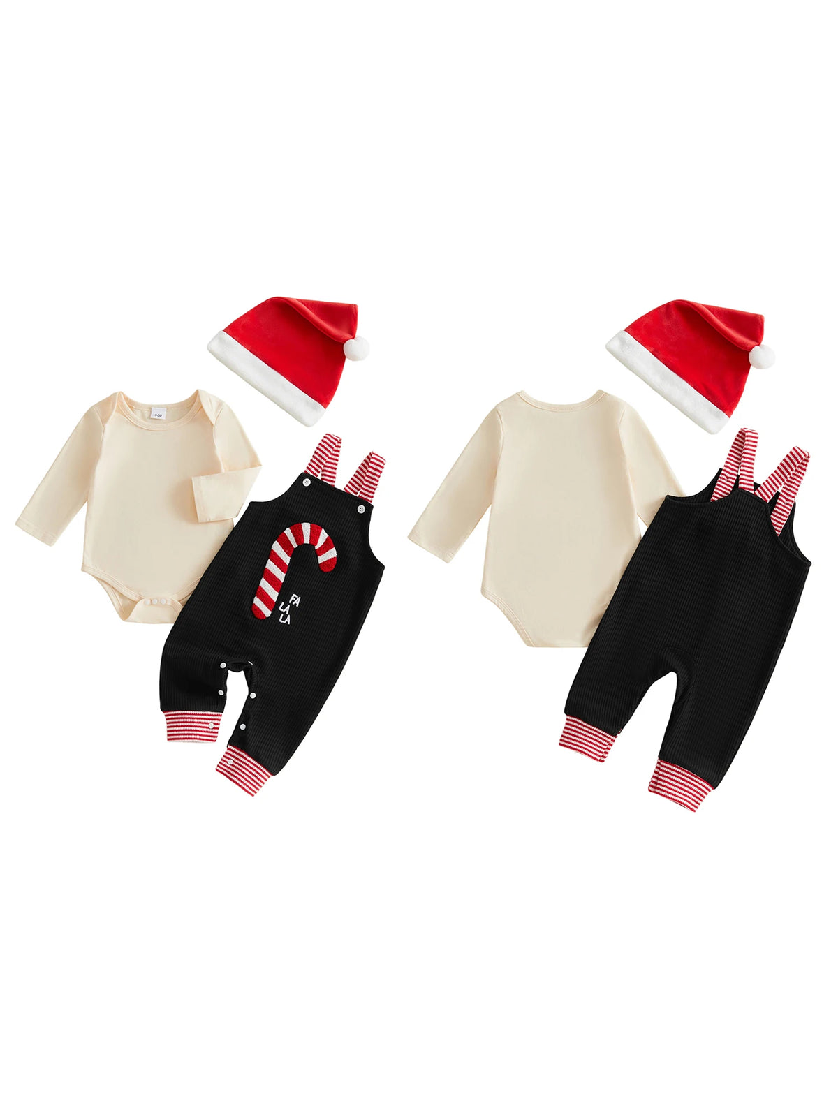 With Candy Overalls Hat Romper With Outfit Long Boy Long Sleeve Christmas Baby Compact With Candy Overalls Hat