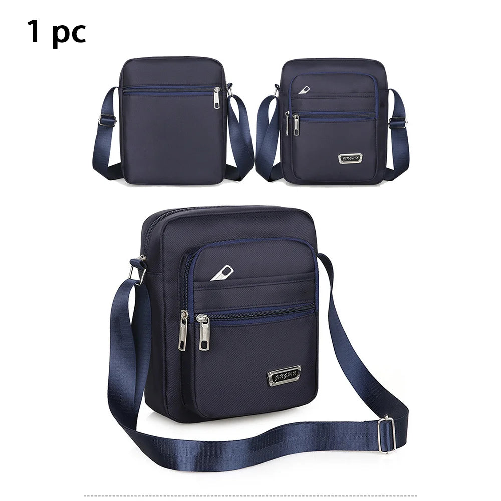 Men's Casual Crossbody Messenger Shoulder Bag With Phone Pocket