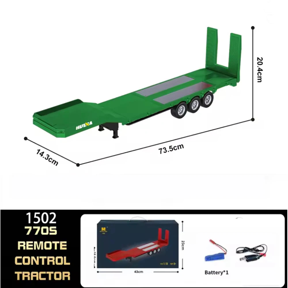 HUINA 1501 770S 1502 1/18 RC Tractor 2.4G 19CH RC Engineering Trailer Truck with Lights and Sound System RC Car Model Toy Gift  HUINA 1592 1:14 Scale RC Excavator 22 Channels