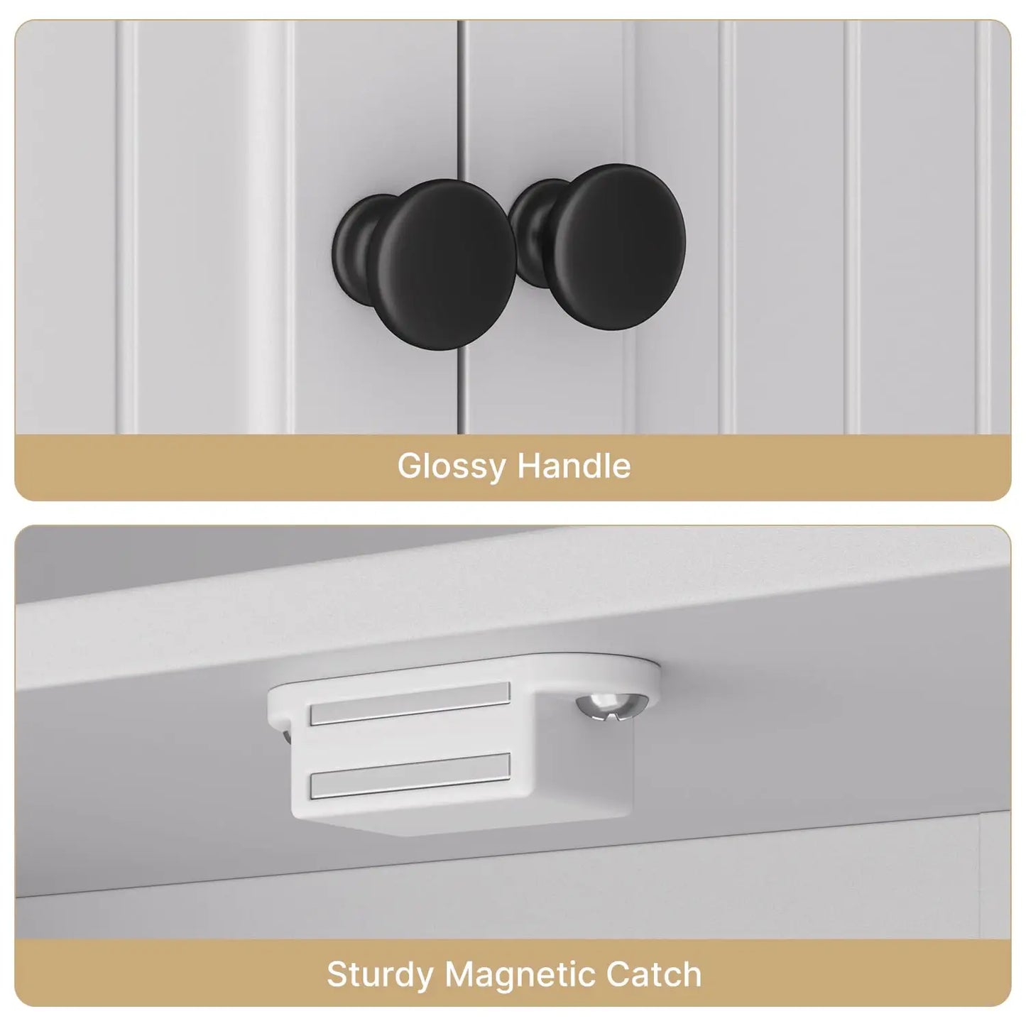 Over The Toilet Storage Cabinet With Five Barn Doors