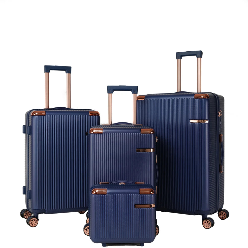 4pcs Hard Suitcases Set, 360 ° Dual Rotating Four-wheel , Password Lock, Lightweight Universal Wheel Luggage, 14"19"23"27 Inch