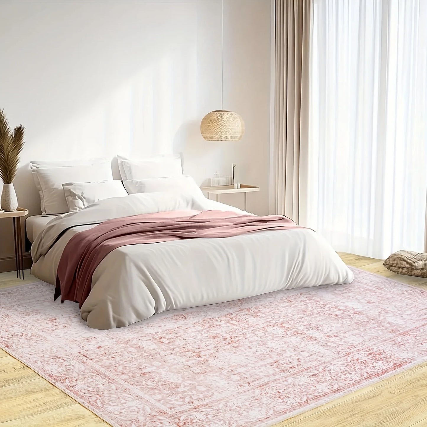 Gnizama Floral Modern Area Rug for Living Room and Bedroom